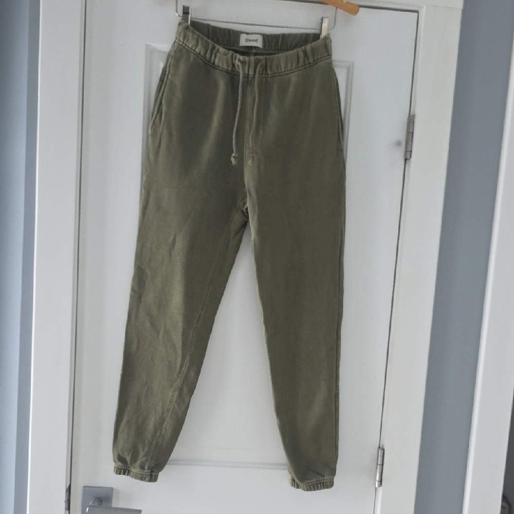 ELWOOD Core...100% Organic Cotton Olive Green Jogger Sweat Pant!